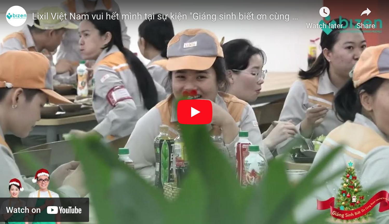 Lixil Việt Nam vui hết mình tại sự kiện "Giáng sinh biết ơn cùng Bizen Catering Services".