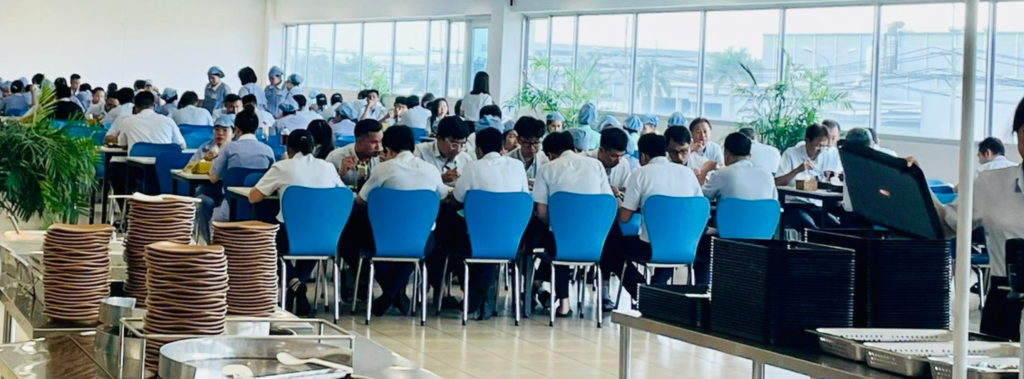 Bizen Catering Services phục vụ tại nhà máy