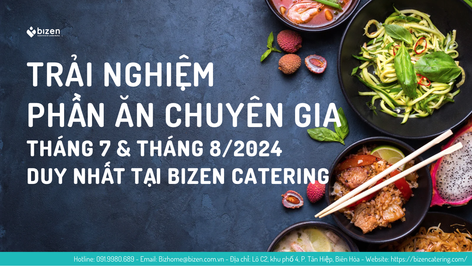 Trải nghiệp phần ăn chuyên gia